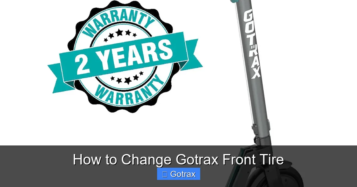 How to Change Gotrax Front Tire