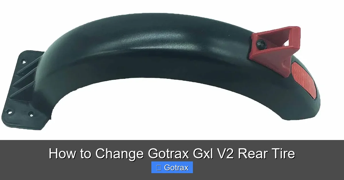 How to Change Gotrax Gxl V2 Rear Tire