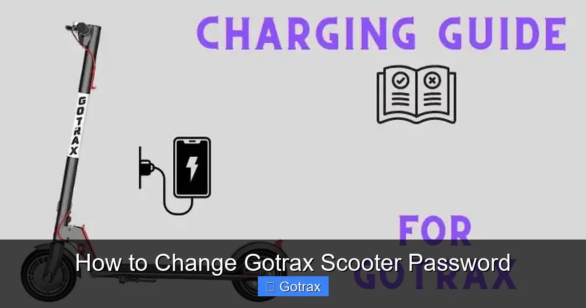 How to Change Gotrax Scooter Password