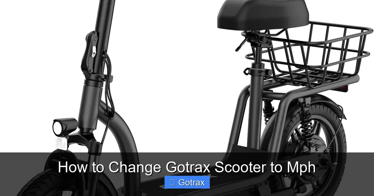 How to Change Gotrax Scooter to Mph