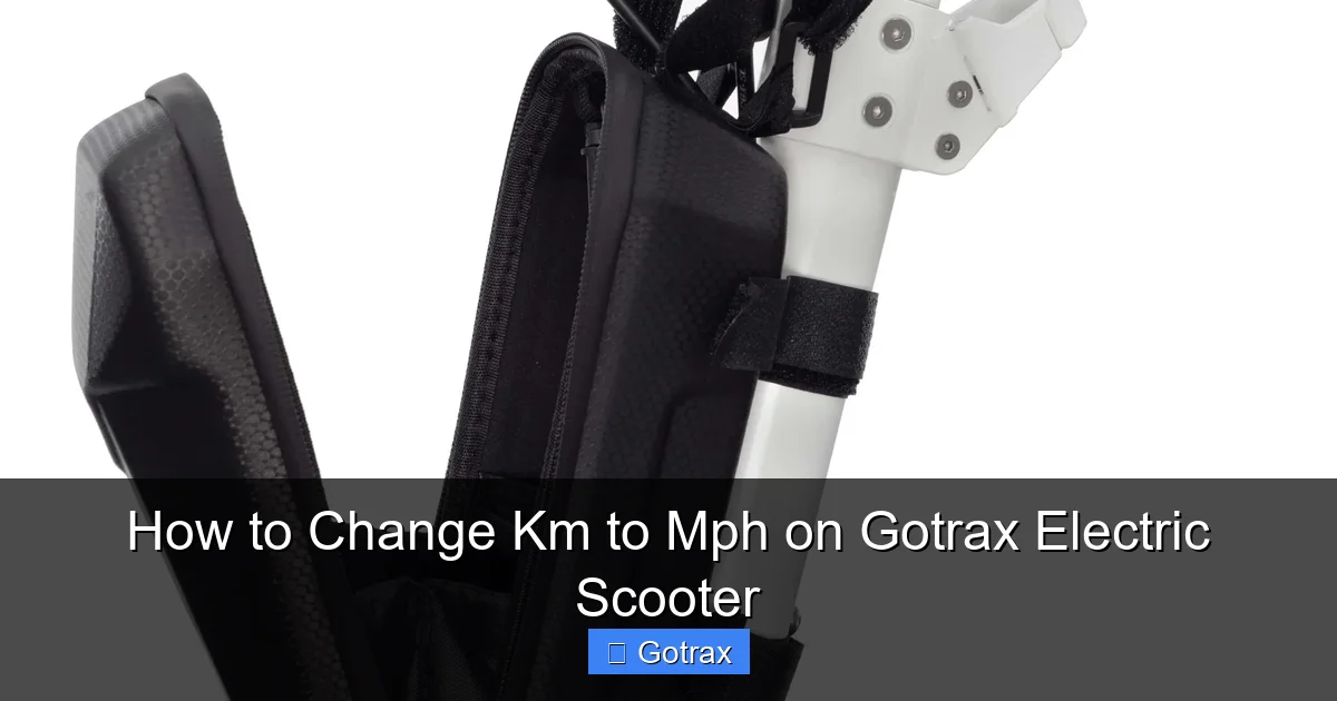 How to Change Km to Mph on Gotrax Electric Scooter