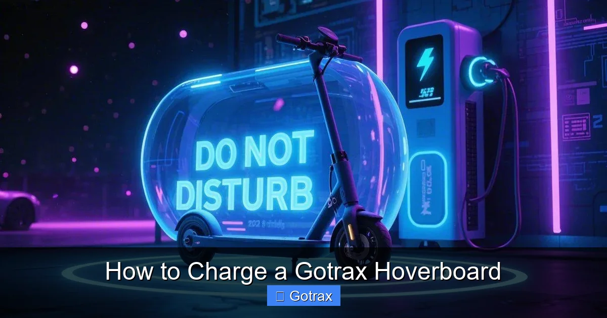 How to Charge a Gotrax Hoverboard