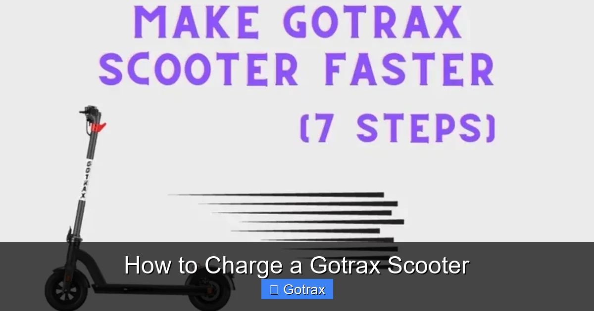 How to Charge a Gotrax Scooter