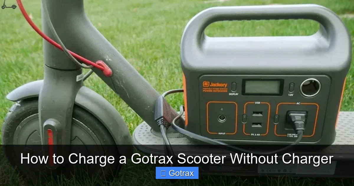 How to Charge a Gotrax Scooter Without Charger