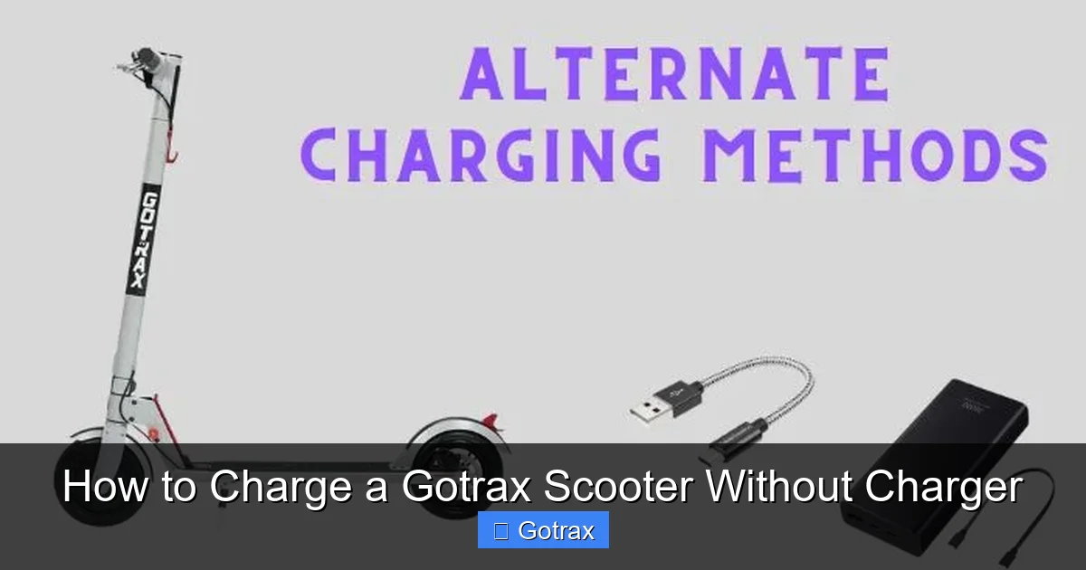 How to Charge a Gotrax Scooter Without Charger