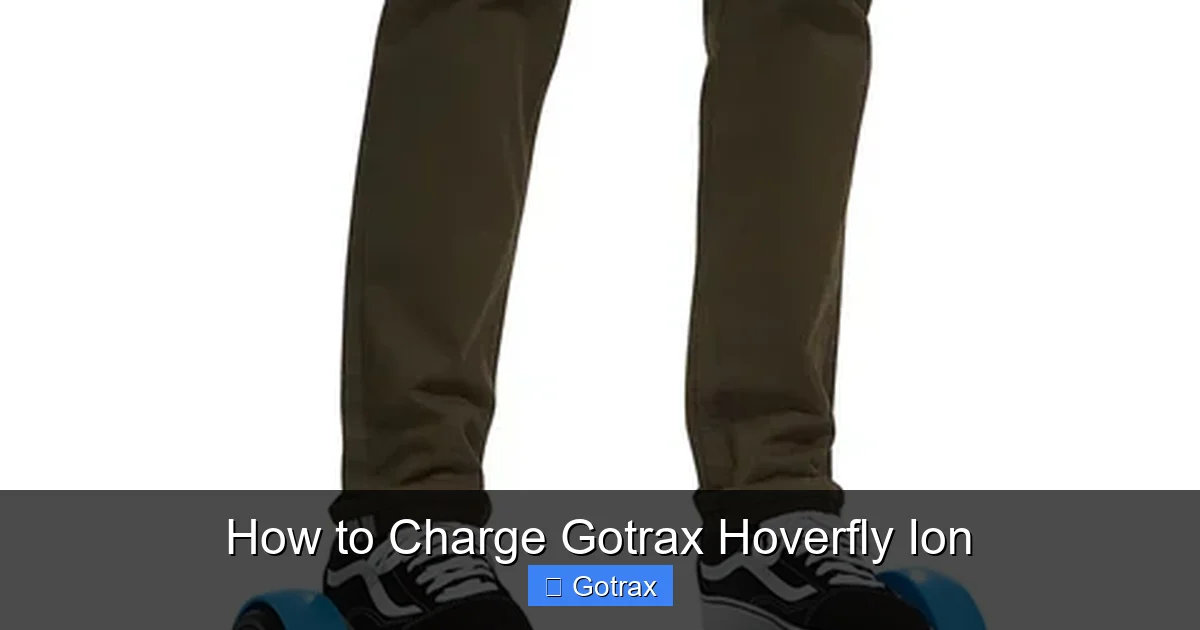How to Charge Gotrax Hoverfly Ion