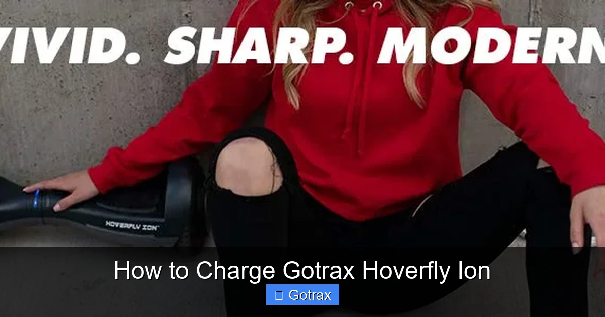 How to Charge Gotrax Hoverfly Ion