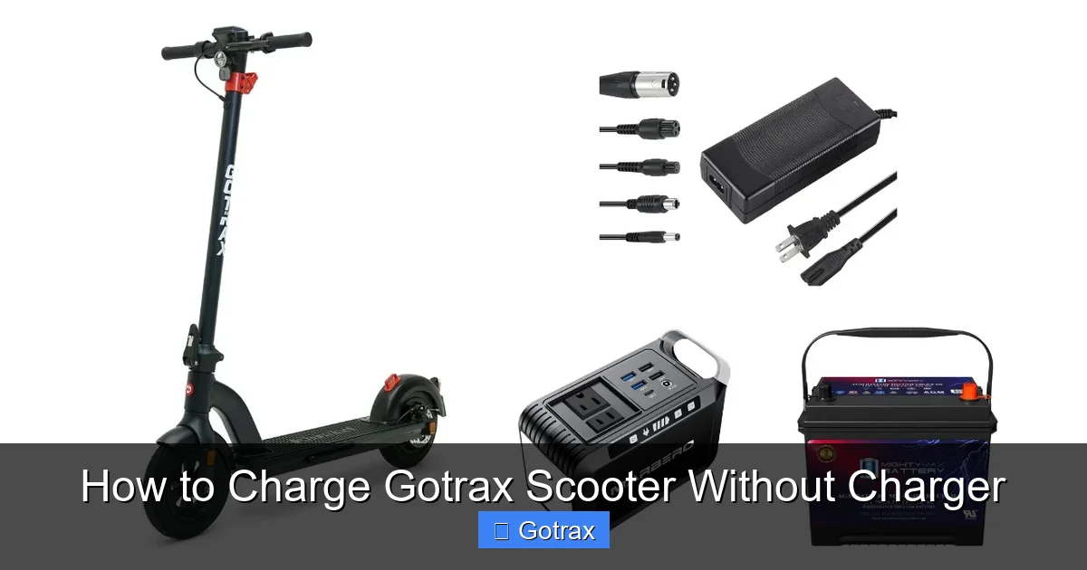 How to Charge Gotrax Scooter Without Charger