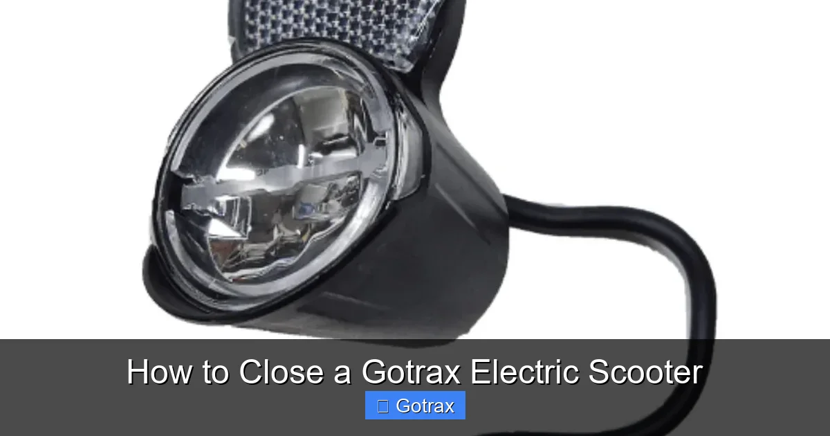 How to Close a Gotrax Electric Scooter