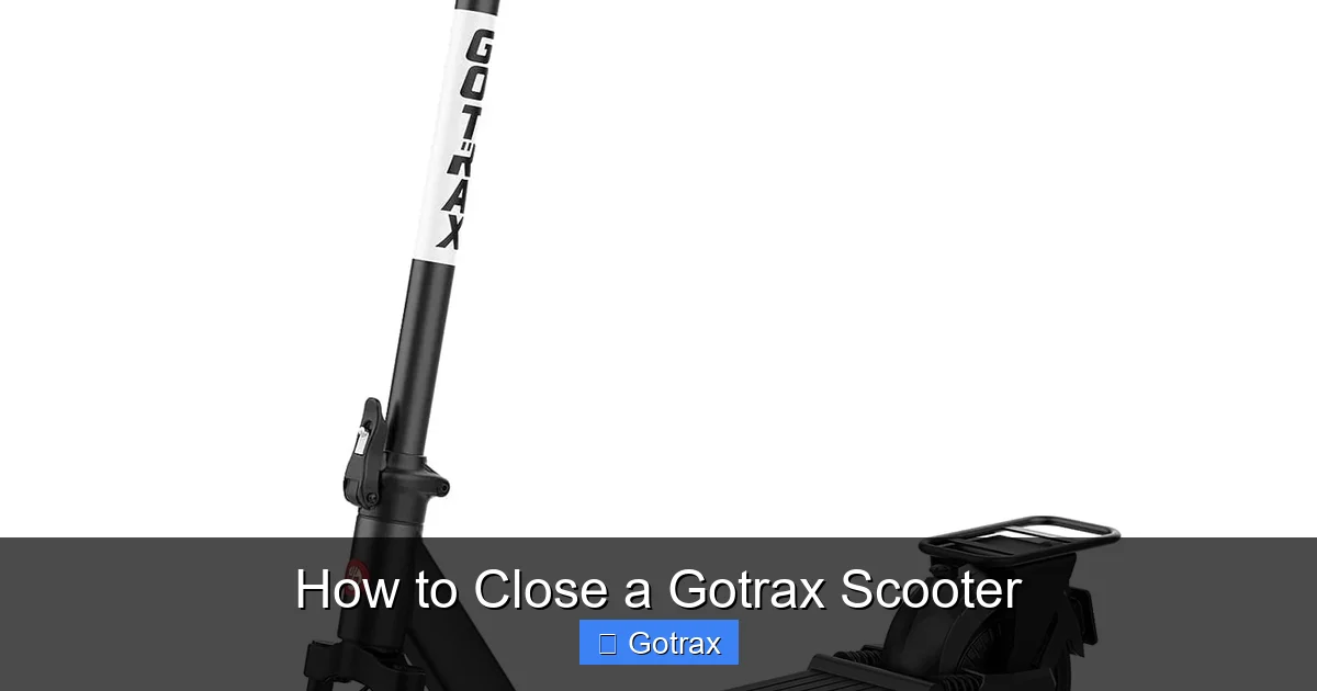 How to Close a Gotrax Scooter