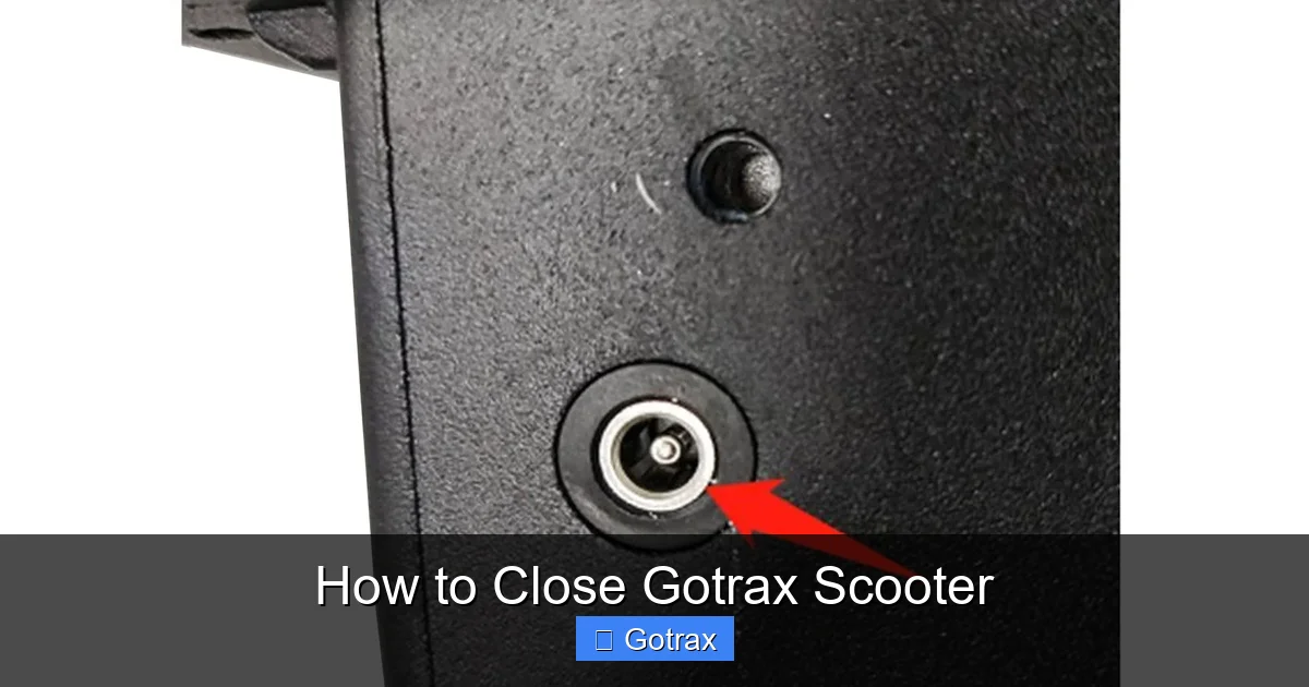How to Close Gotrax Scooter