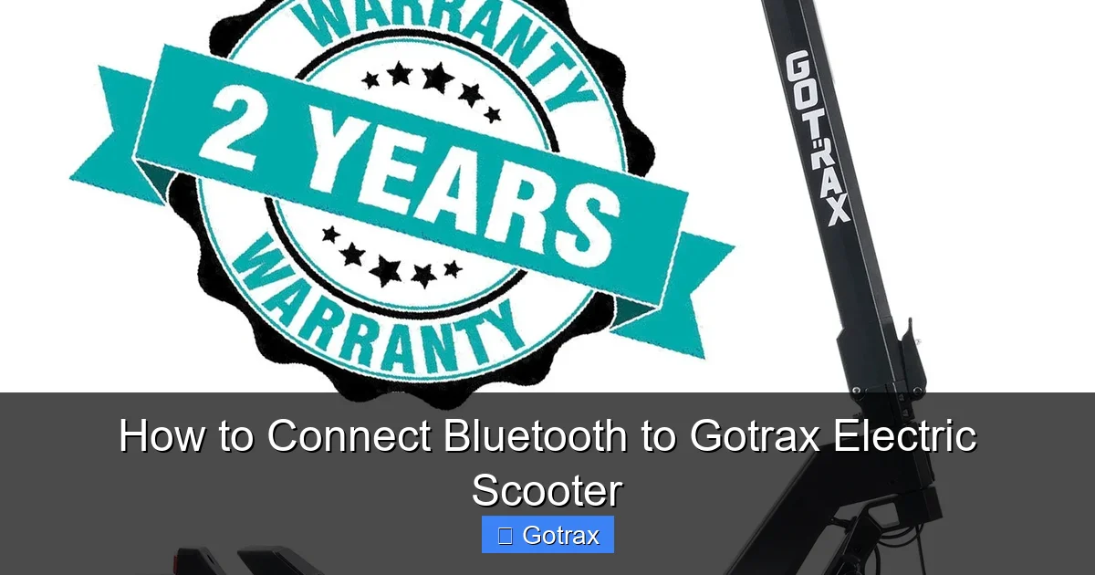 How to Connect Bluetooth to Gotrax Electric Scooter