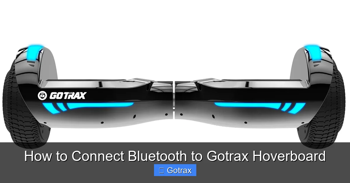 How to Connect Bluetooth to Gotrax Hoverboard