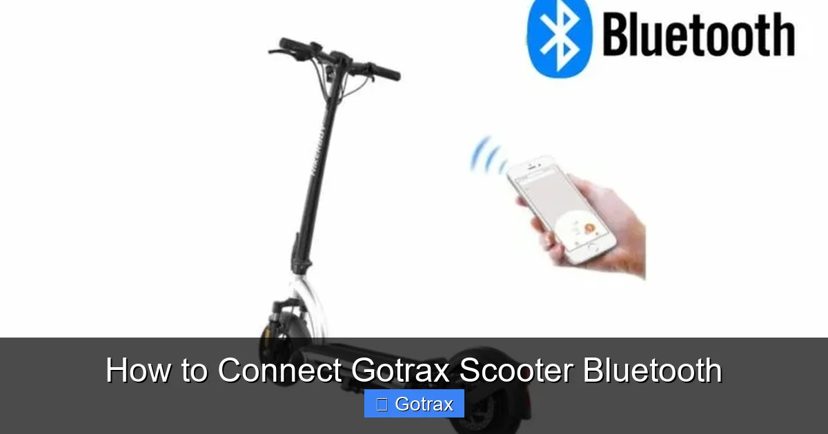 How to Connect Gotrax Scooter Bluetooth