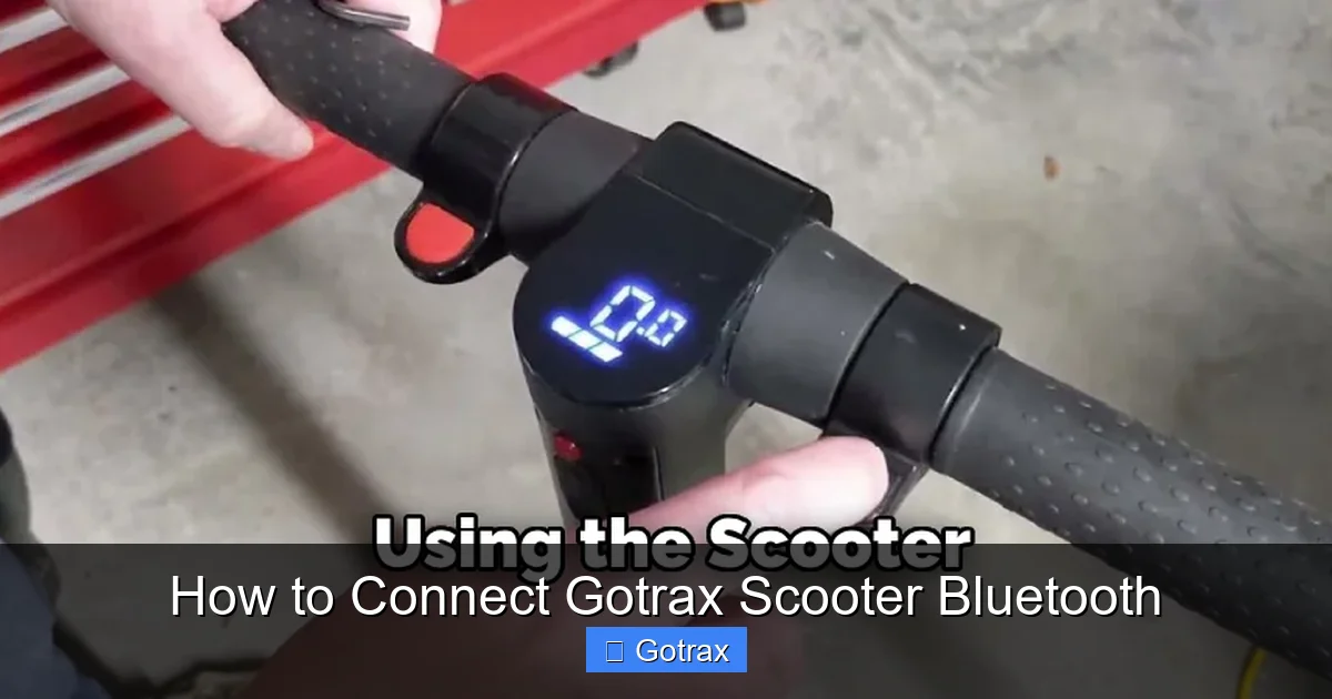 How to Connect Gotrax Scooter Bluetooth