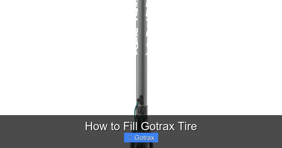 How to Fill Gotrax Tire