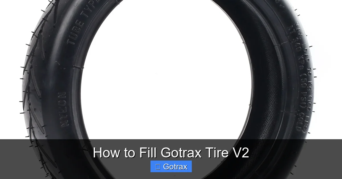 How to Fill Gotrax Tire V2