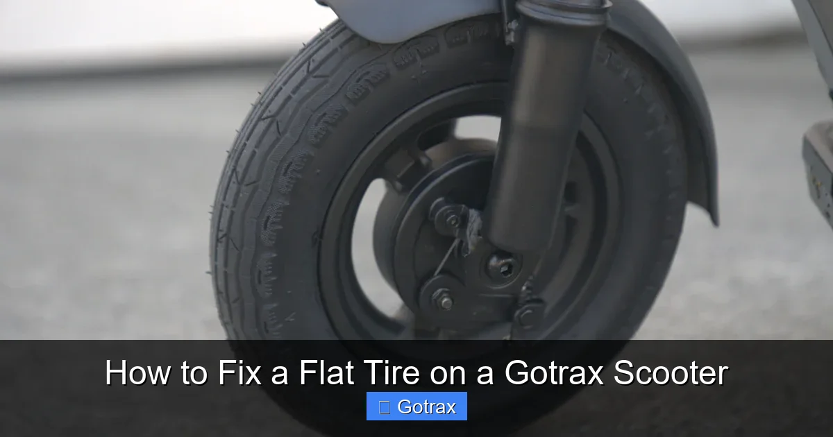 How to Fix a Flat Tire on a Gotrax Scooter