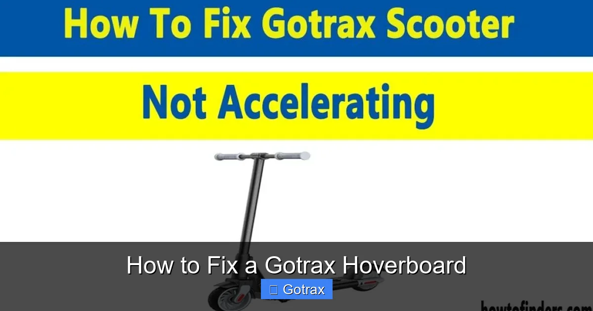 How to Fix a Gotrax Hoverboard