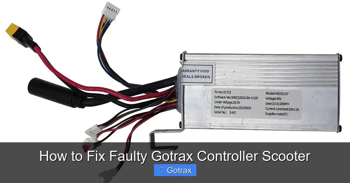 How to Fix Faulty Gotrax Controller Scooter