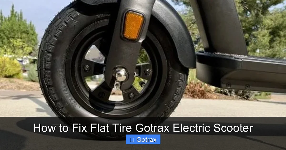 How to Fix Flat Tire Gotrax Electric Scooter
