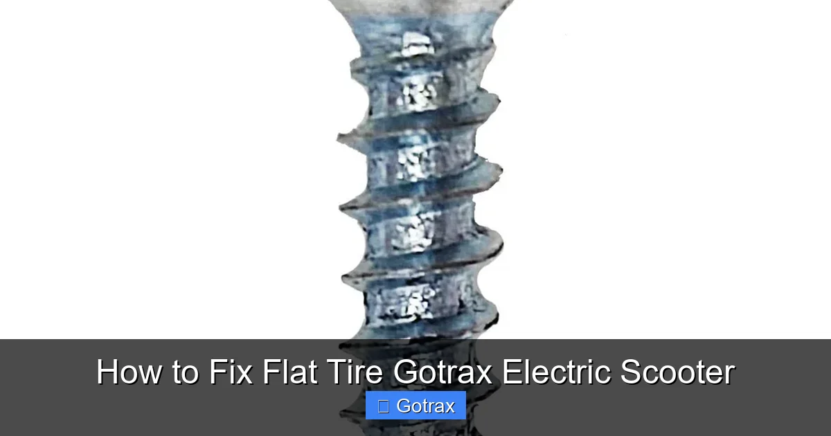 How to Fix Flat Tire Gotrax Electric Scooter