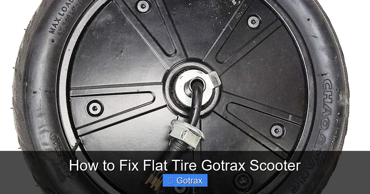How to Fix Flat Tire Gotrax Scooter