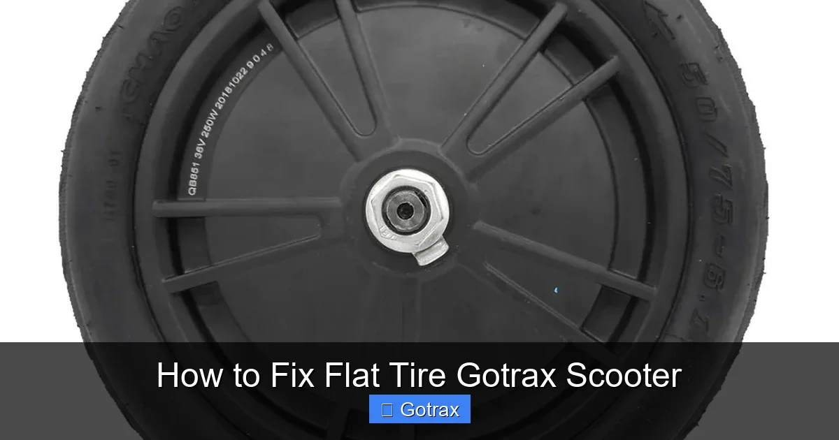 How to Fix Flat Tire Gotrax Scooter
