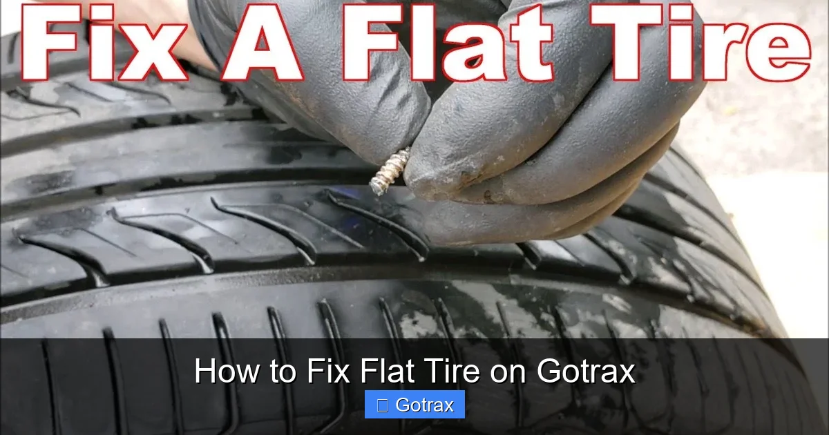 How to Fix Flat Tire on Gotrax