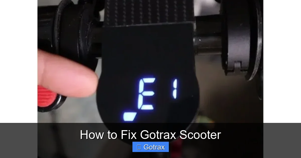 How to Fix Gotrax Scooter
