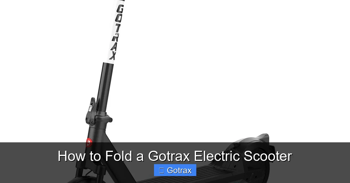 How to Fold a Gotrax Electric Scooter