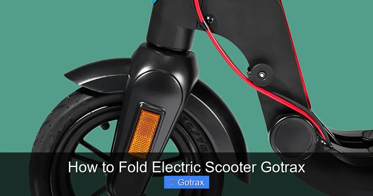 How to Fold Electric Scooter Gotrax