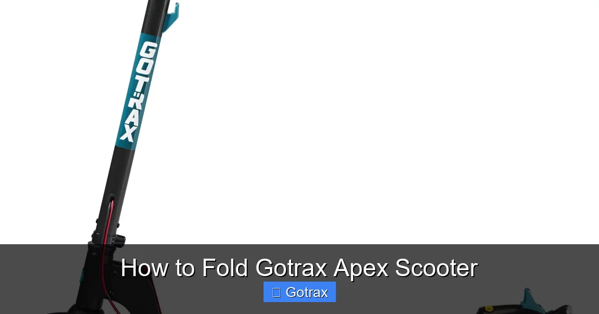 How to Fold Gotrax Apex Scooter