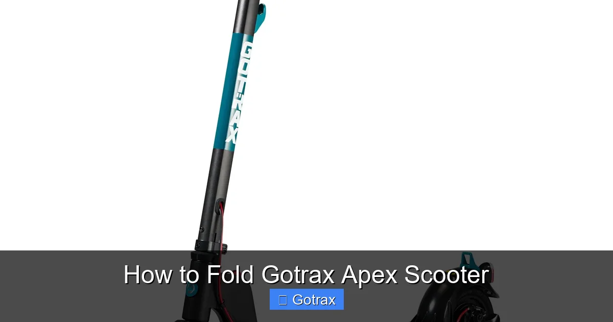 How to Fold Gotrax Apex Scooter