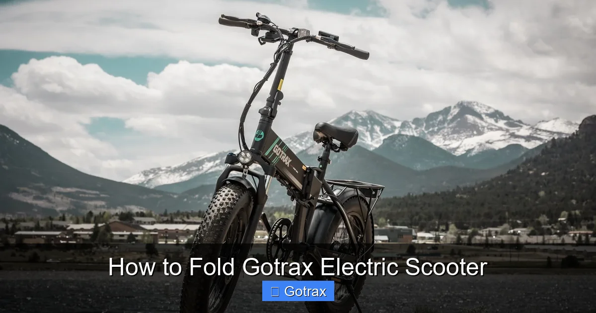How to Fold Gotrax Electric Scooter