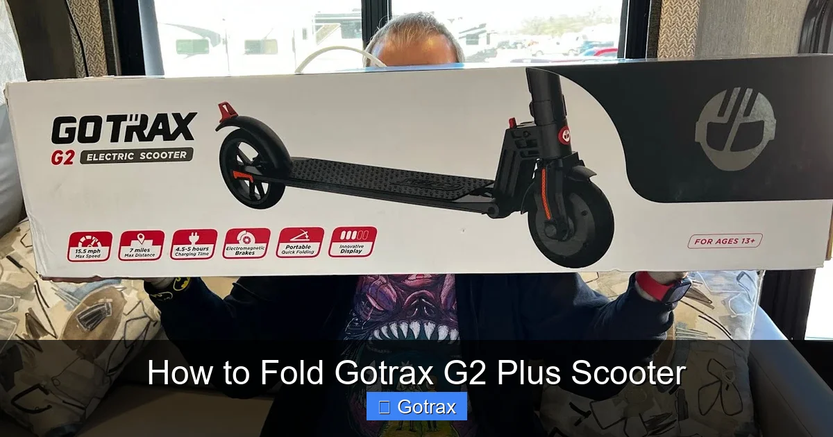 How to Fold Gotrax G2 Plus Scooter