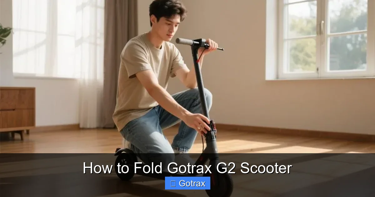 How to Fold Gotrax G2 Scooter