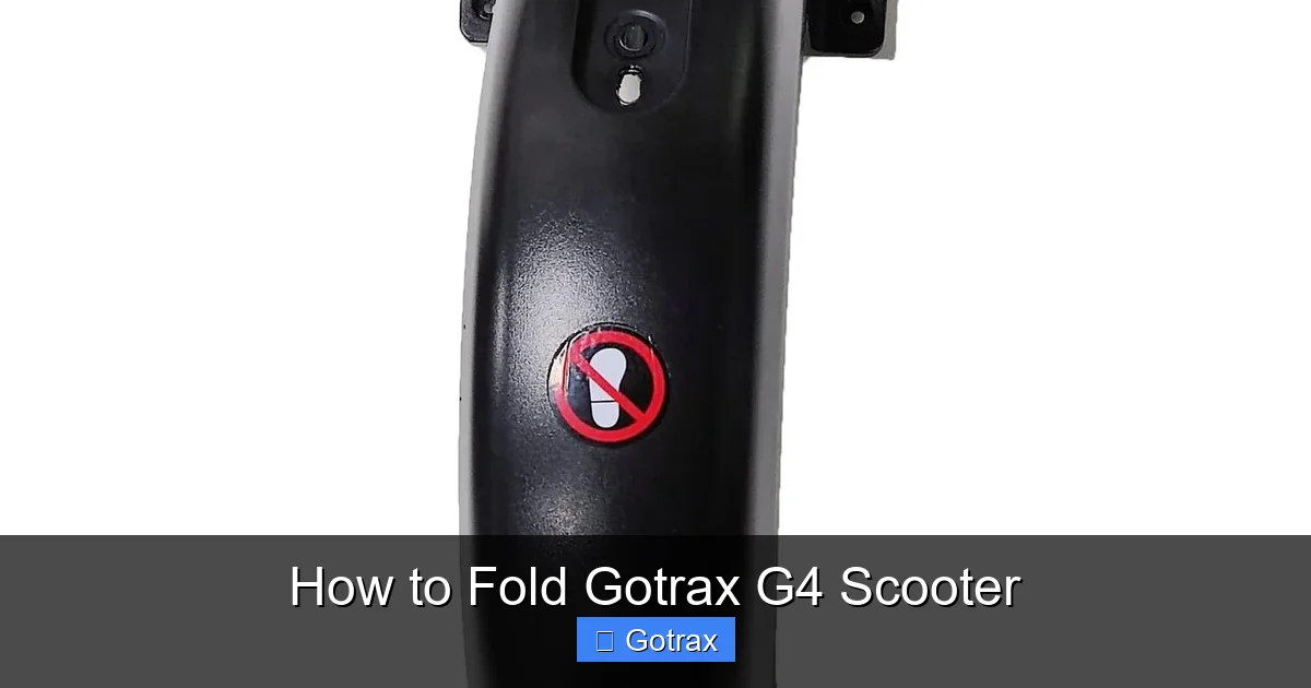 How to Fold Gotrax G4 Scooter