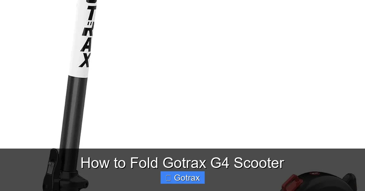 How to Fold Gotrax G4 Scooter