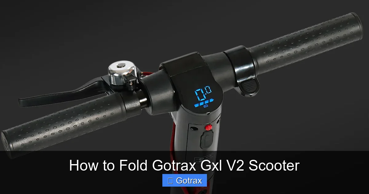 How to Fold Gotrax Gxl V2 Scooter