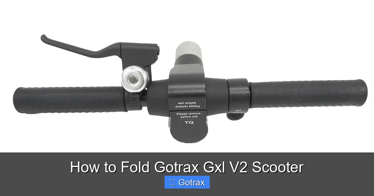 How to Fold Gotrax Gxl V2 Scooter