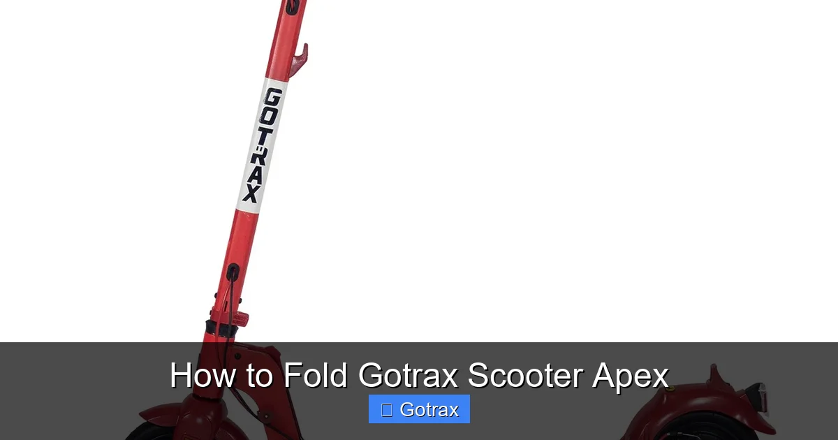 How to Fold Gotrax Scooter Apex