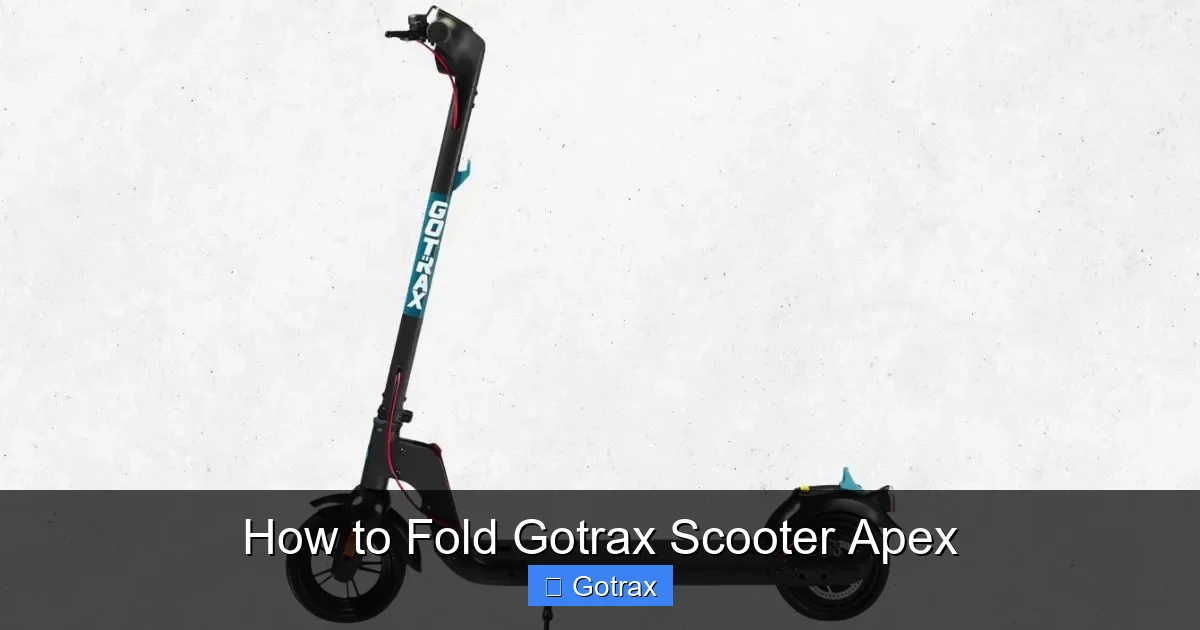 How to Fold Gotrax Scooter Apex