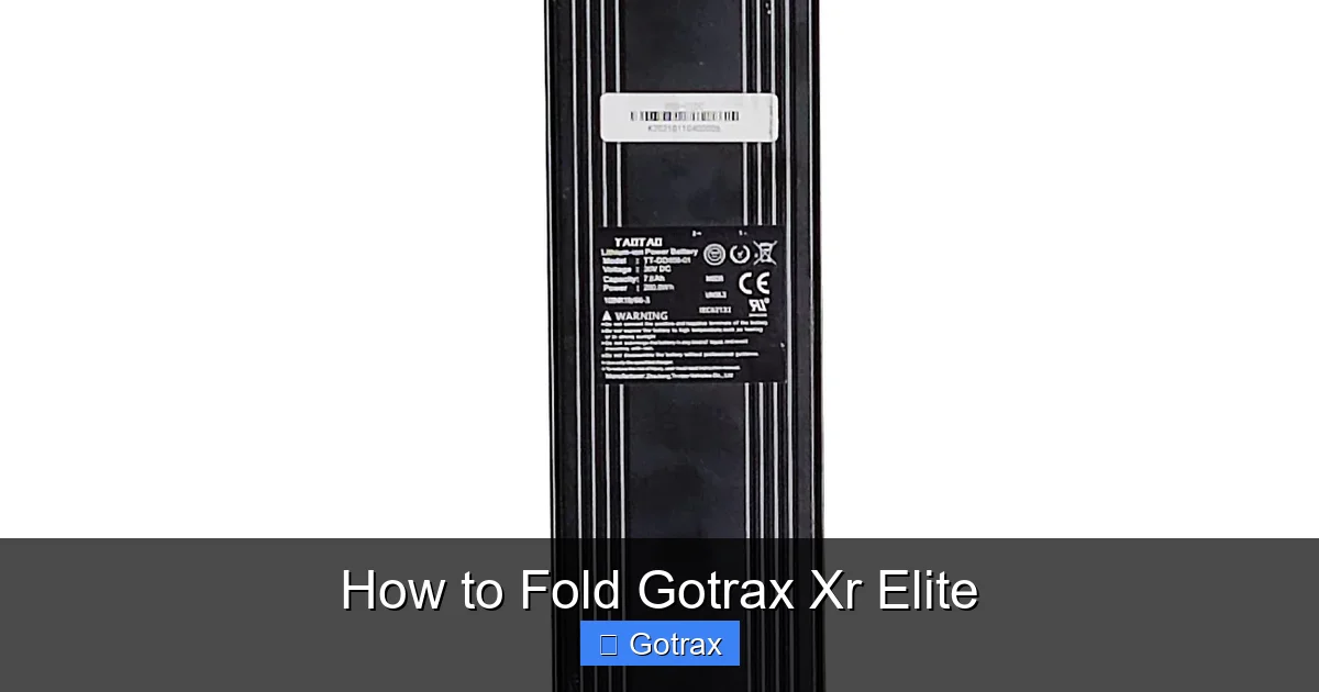 How to Fold Gotrax Xr Elite