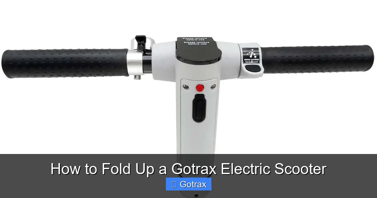 How to Fold Up a Gotrax Electric Scooter