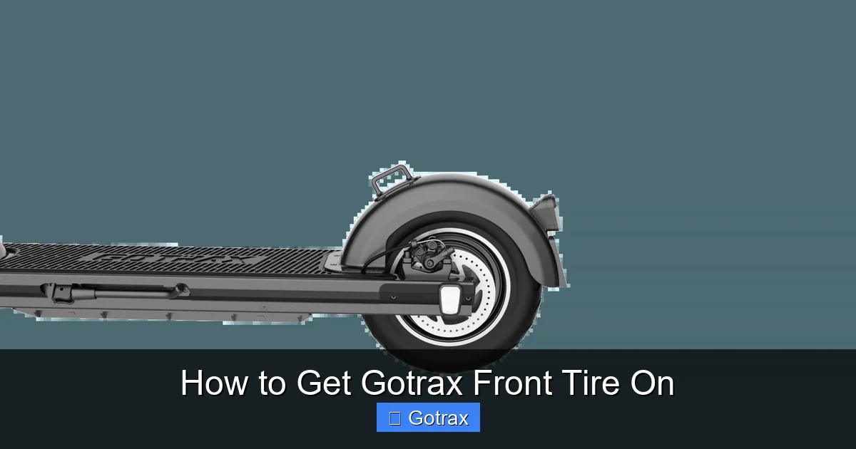 How to Get Gotrax Front Tire On