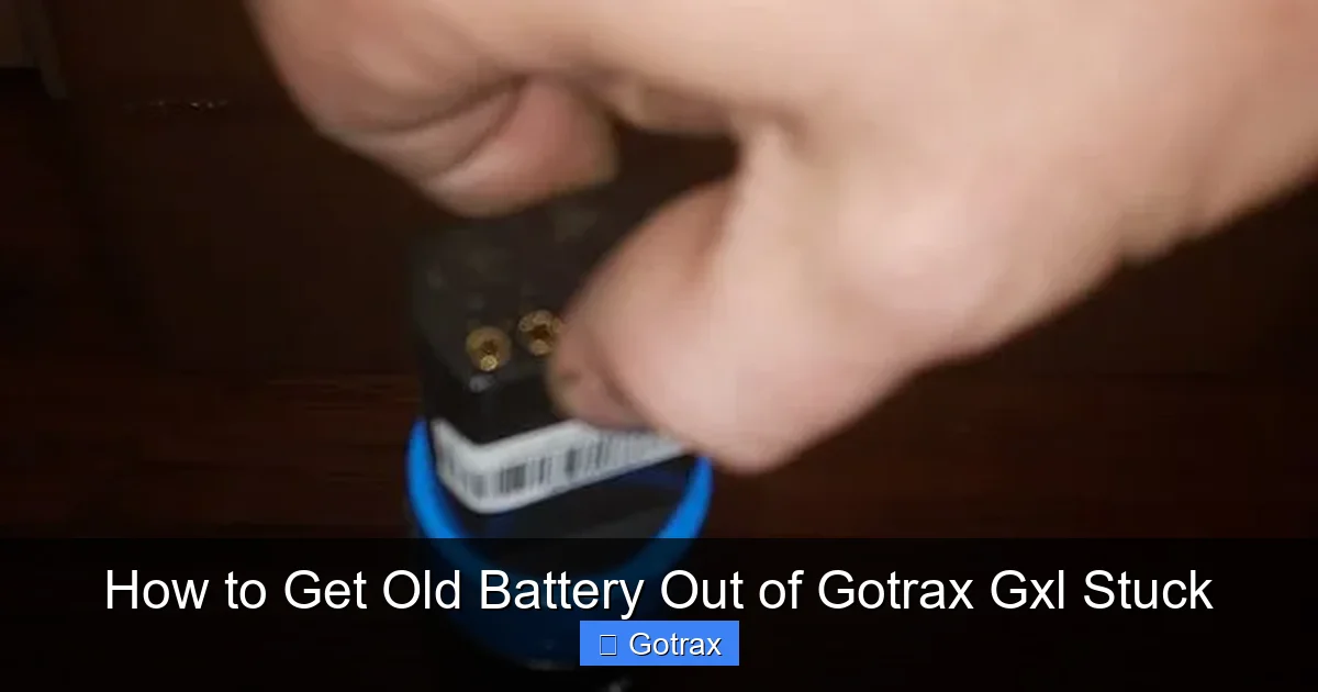 How to Get Old Battery Out of Gotrax Gxl Stuck