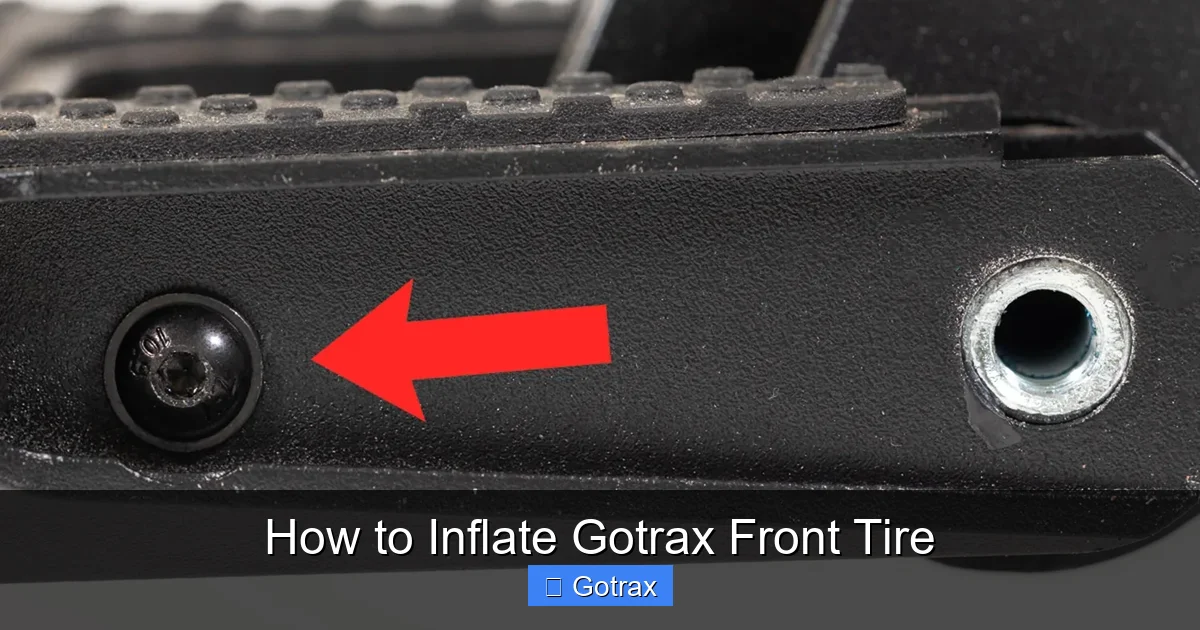 How to Inflate Gotrax Front Tire