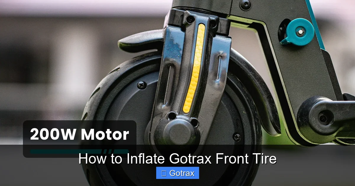 How to Inflate Gotrax Front Tire