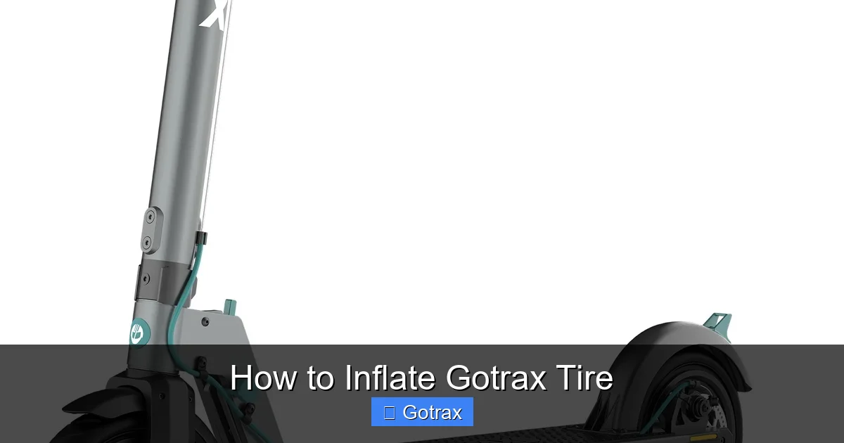 How to Inflate Gotrax Tire